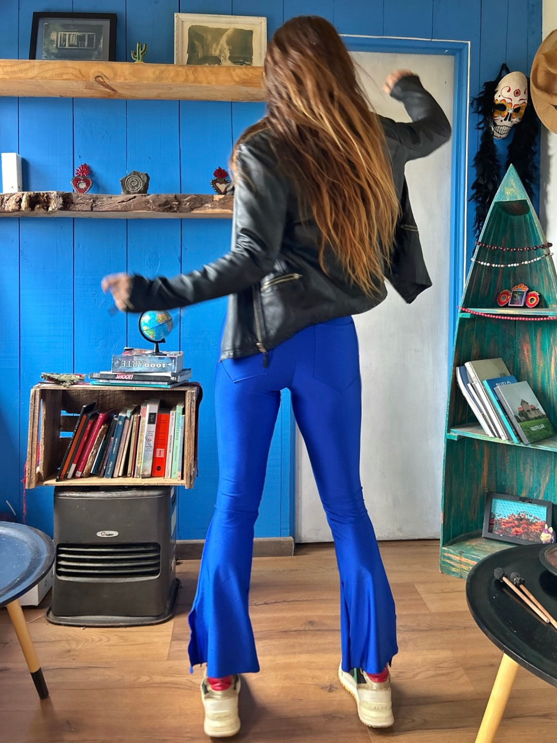 Pantalón Capri lycra Azul Electric