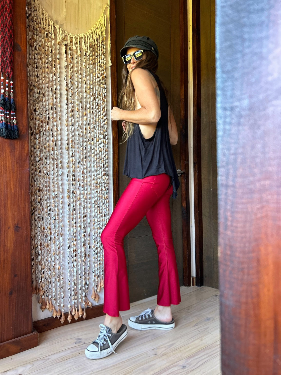 Pantalón Capri Rojo