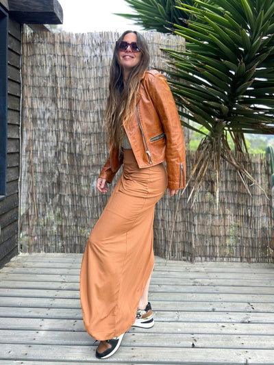 Falda Sirena Camel