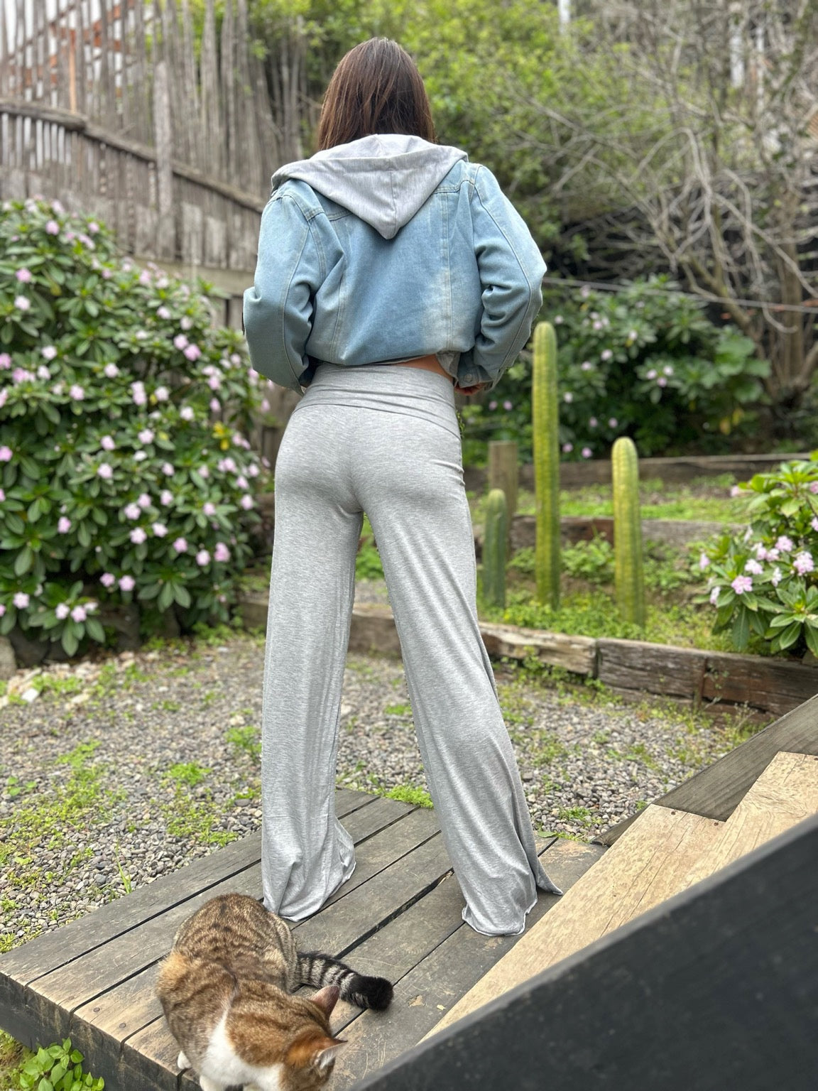 Pants Pretina Doble Algodón Grafito