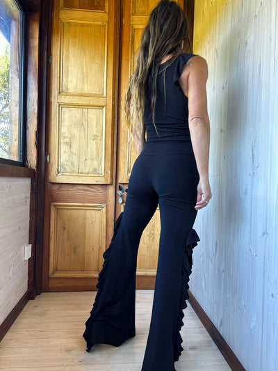 Conjunto Vuelo abierto Slim negro