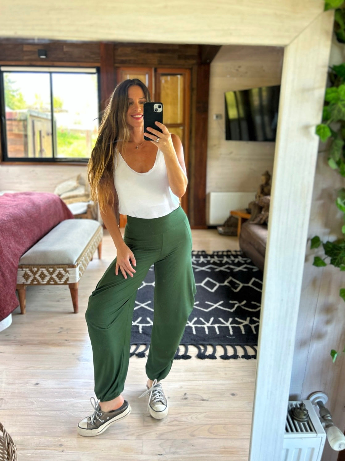 Bombacho Algodón Verde olivo