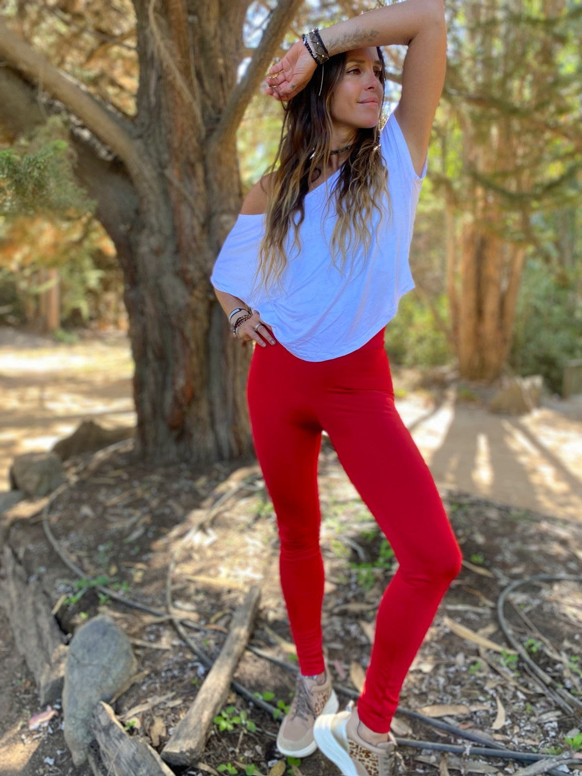 PRE VENTA Patas Lycra Roja s/bolsillos
