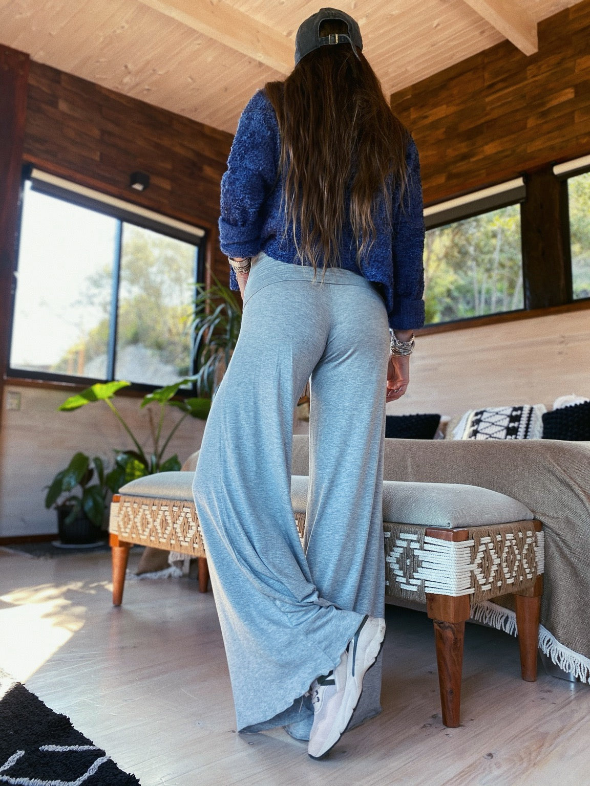 Pants Pretina Doble Algodón Grafito