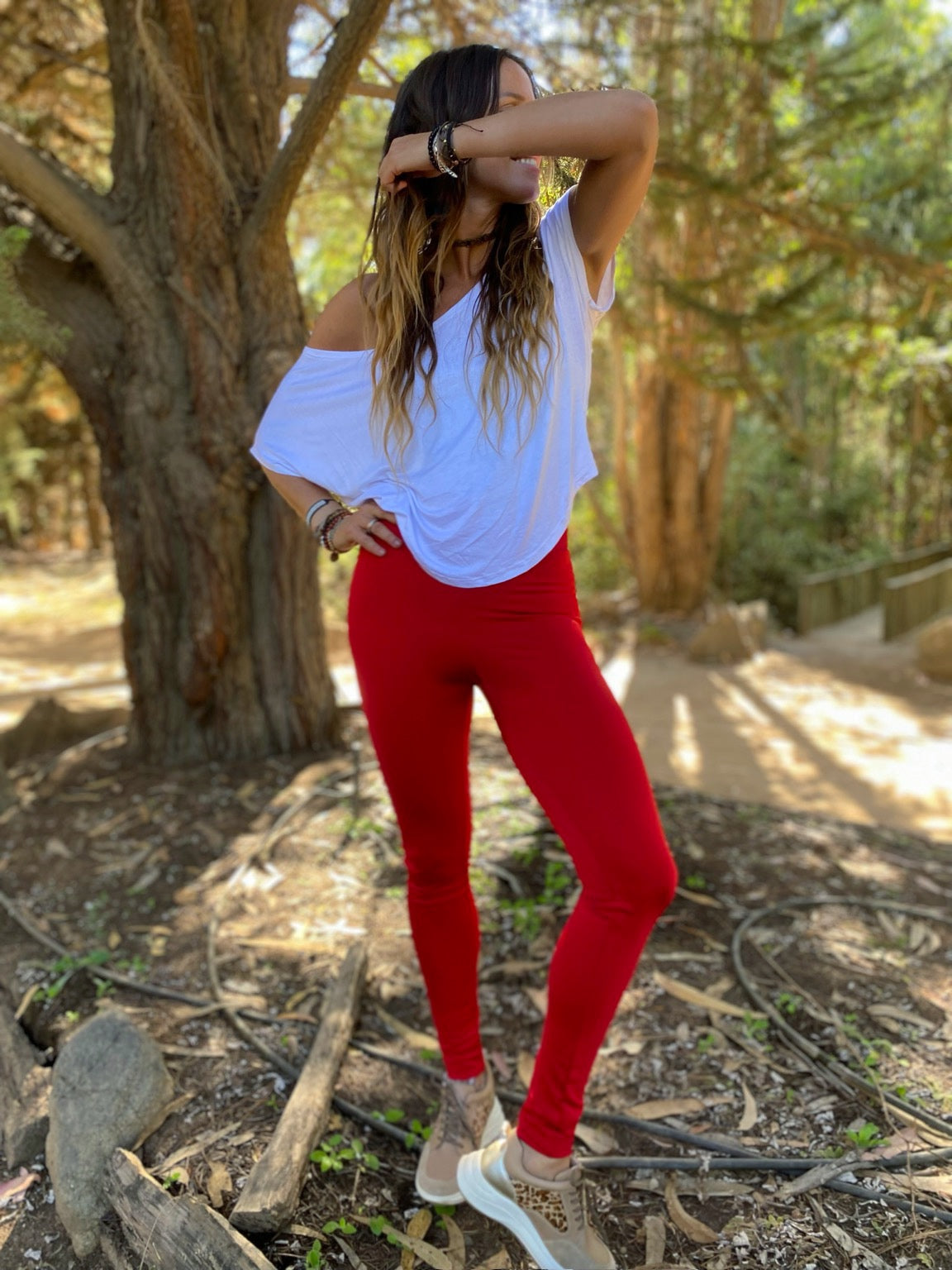 PRE VENTA Patas Lycra Roja s/bolsillos