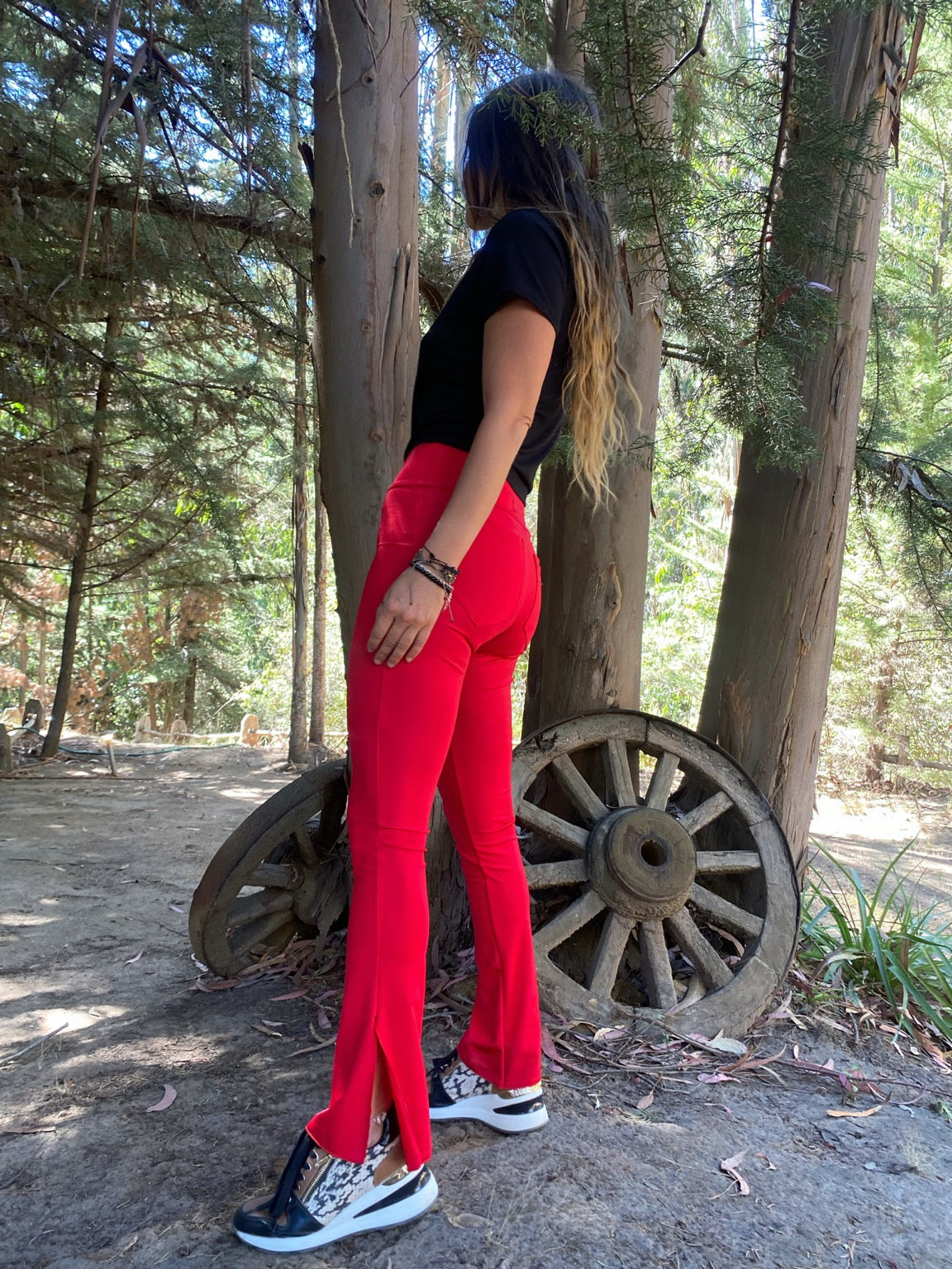 Pantalón Capri Rojo